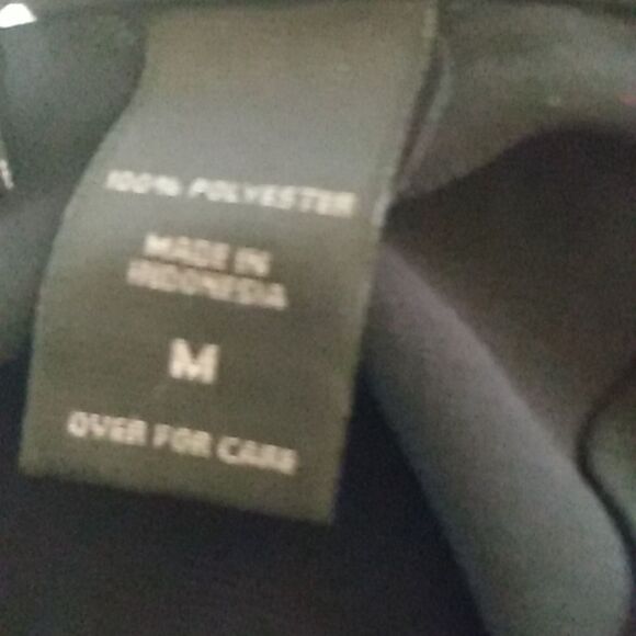 Express Chiffon Skirt – Geometric Dot – Pull-On – Black Lined - Picture 8 of 11